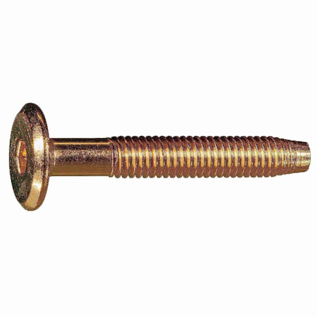 Midwest Fastener Binding Screw, 1.00mm (Coarse), Steel, Brass, 8 PK 933706